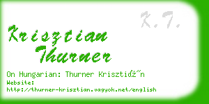 krisztian thurner business card